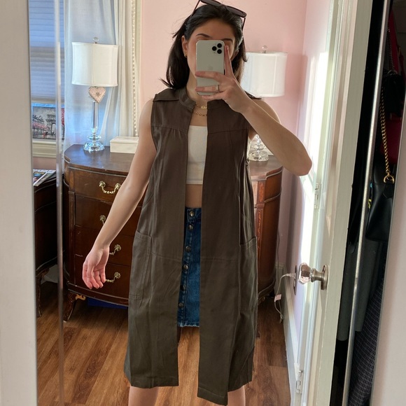 BCBGeneration utility vest in army green - Picture 1 of 4